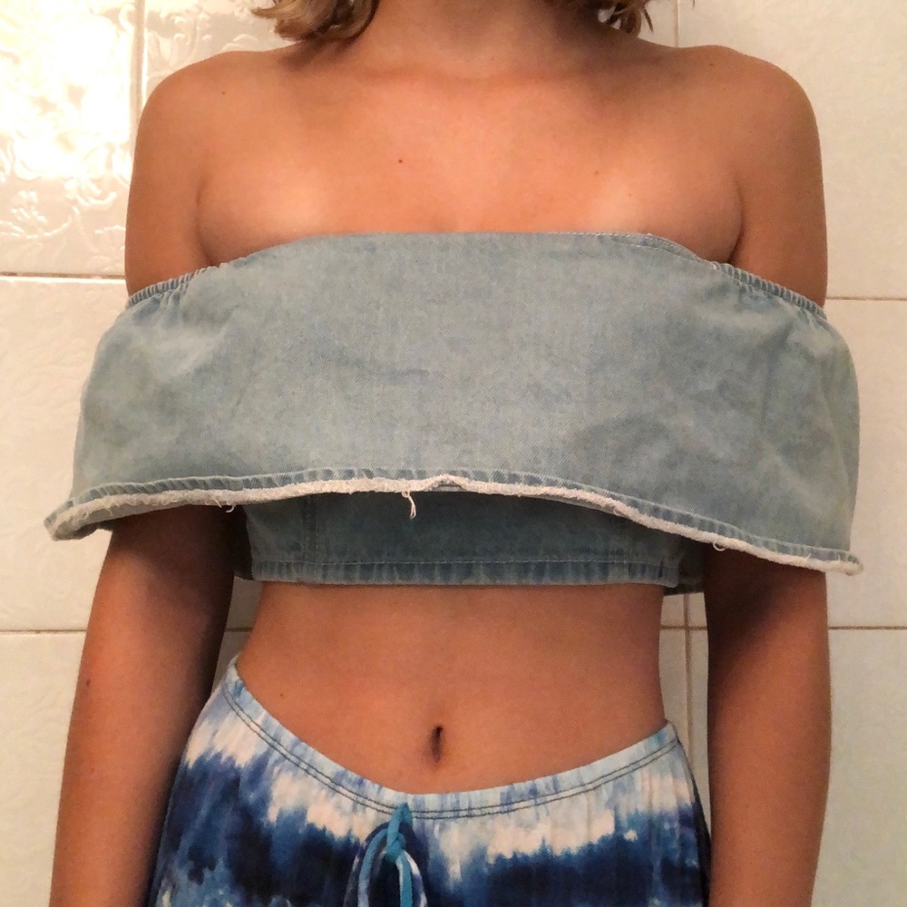 Denim Crop Top